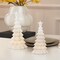 Light Up Ceramic Christmas Tree, 2 Pack Lighted Porcelain Christmas Tree with Star, Matte White Small Xmas Tree Table Centerpiece Xmas Tree Figurines for Tabletop Decor